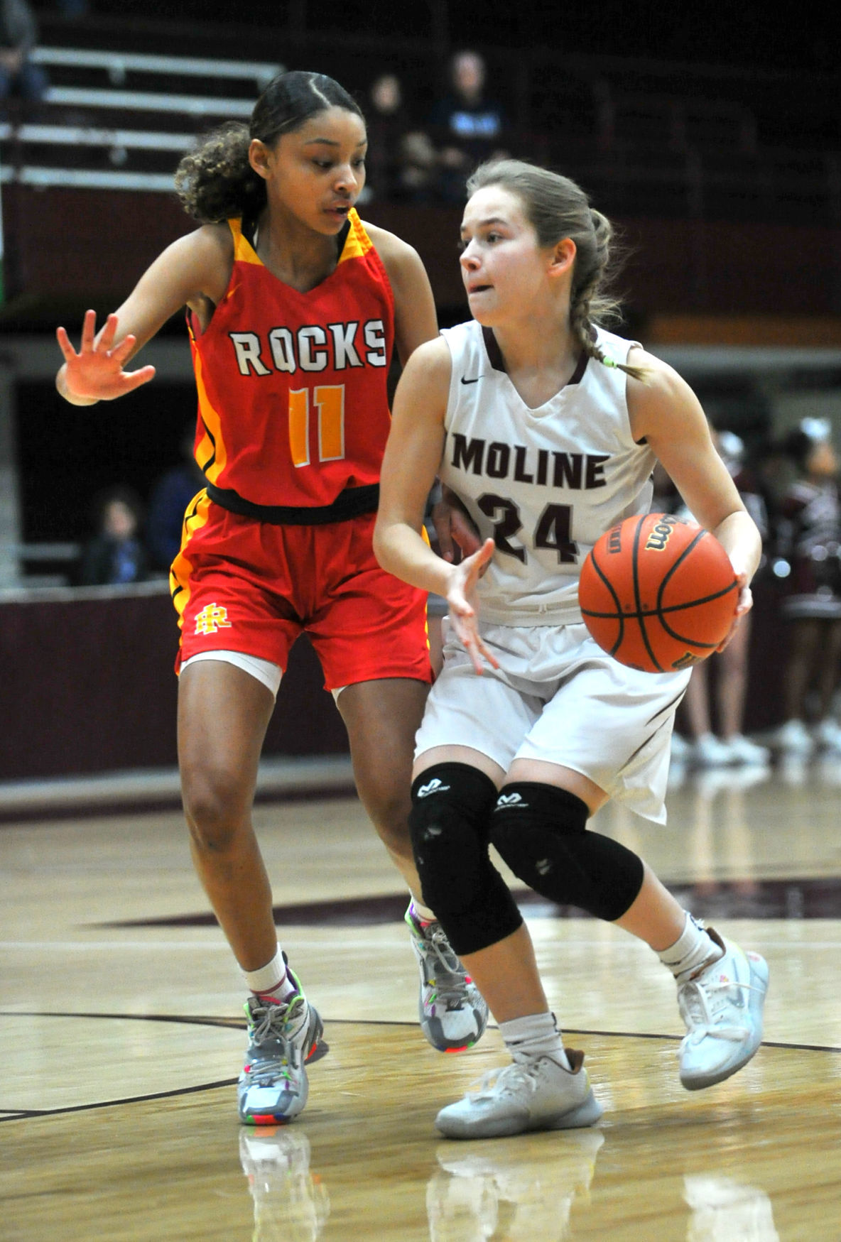 Rock Island at Moline girl's basketball.